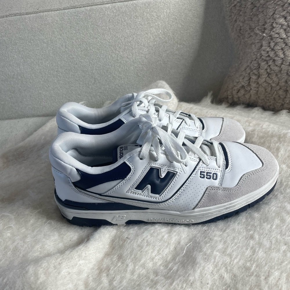 New Balance 550 White/Navy size 10.5